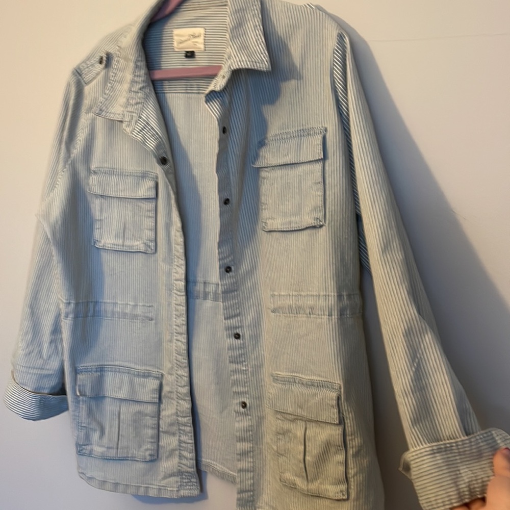 Striped Jean Jacket - Picture 2 of 2